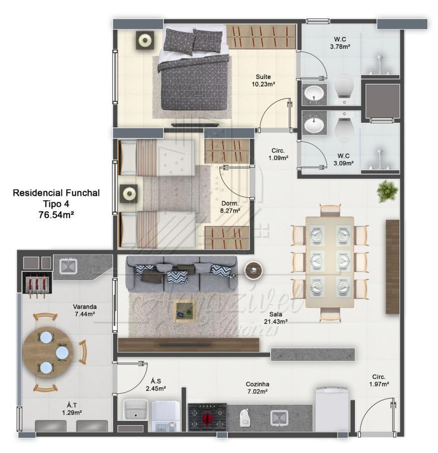 Apartamento, 2 quartos - Foto 23