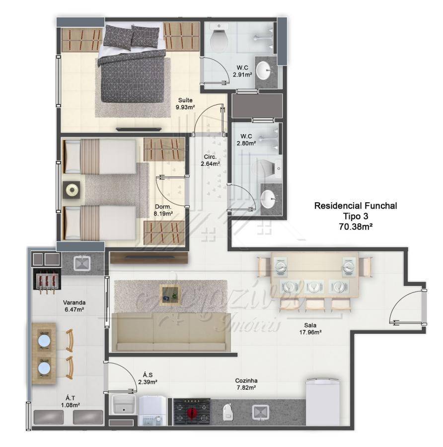 Apartamento, 2 quartos - Foto 22