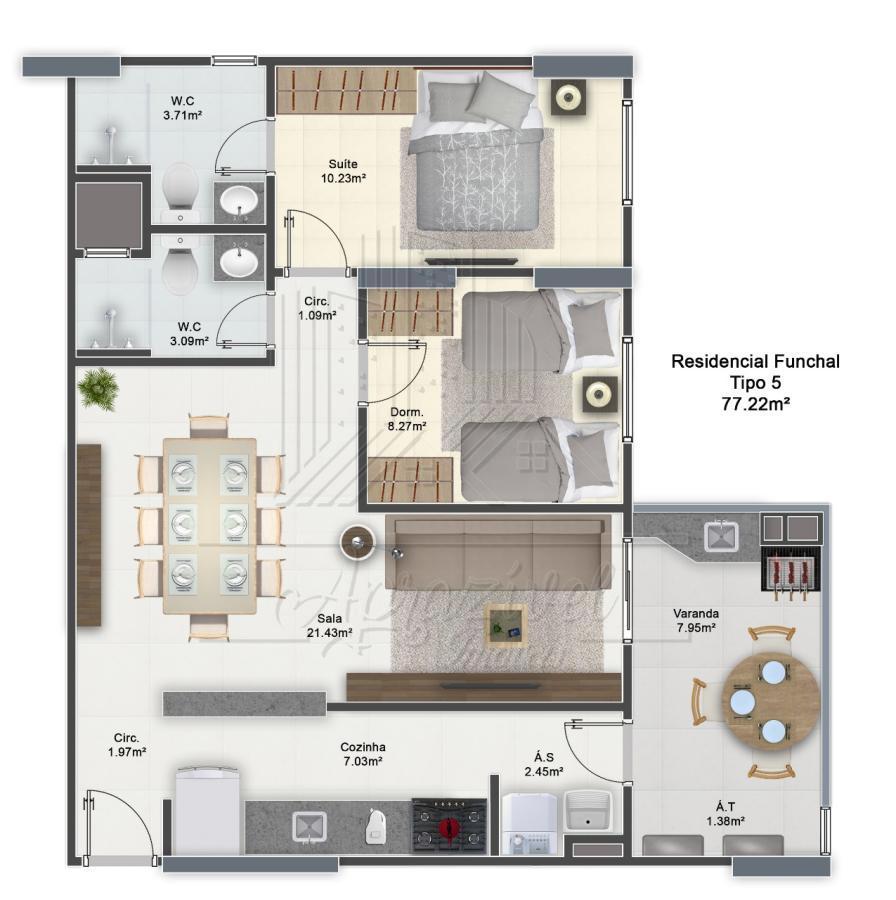 Apartamento, 2 quartos - Foto 24