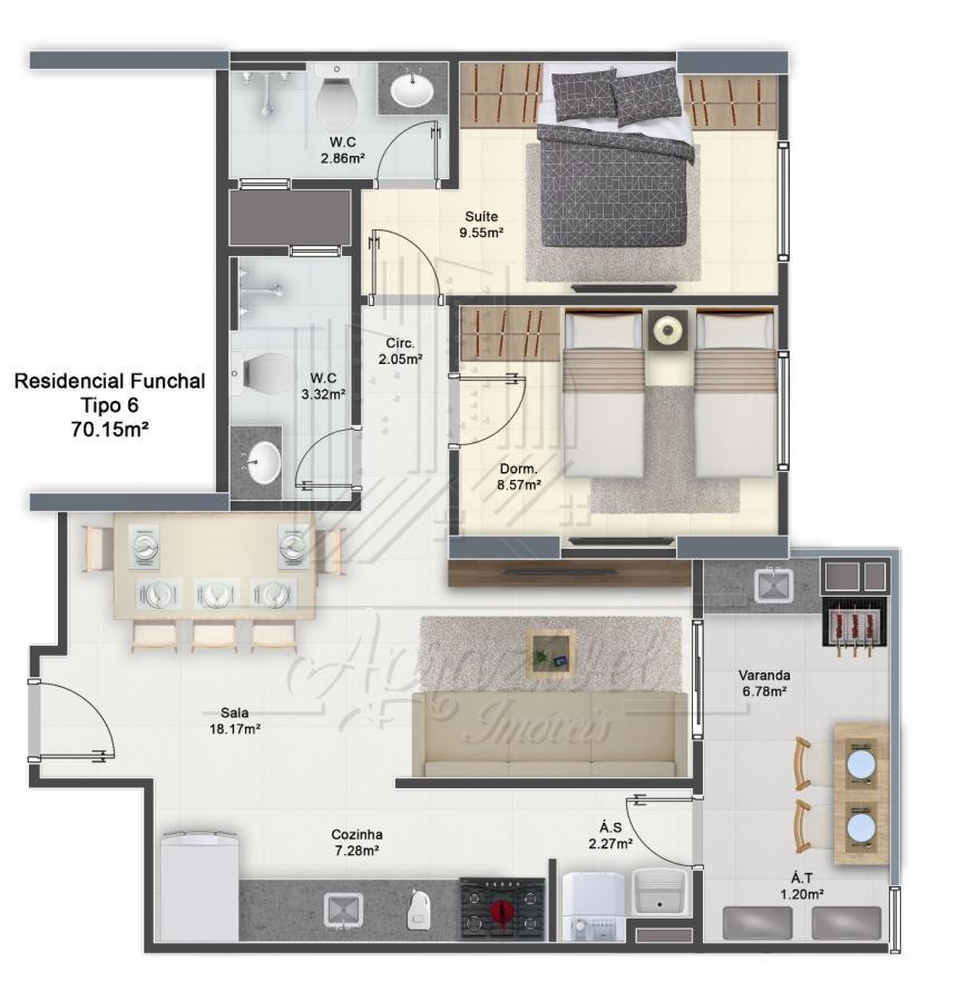 Apartamento, 2 quartos - Foto 25