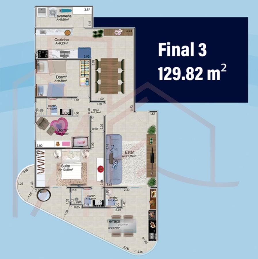 Apartamento, 3 quartos, 129 m² - Foto 44