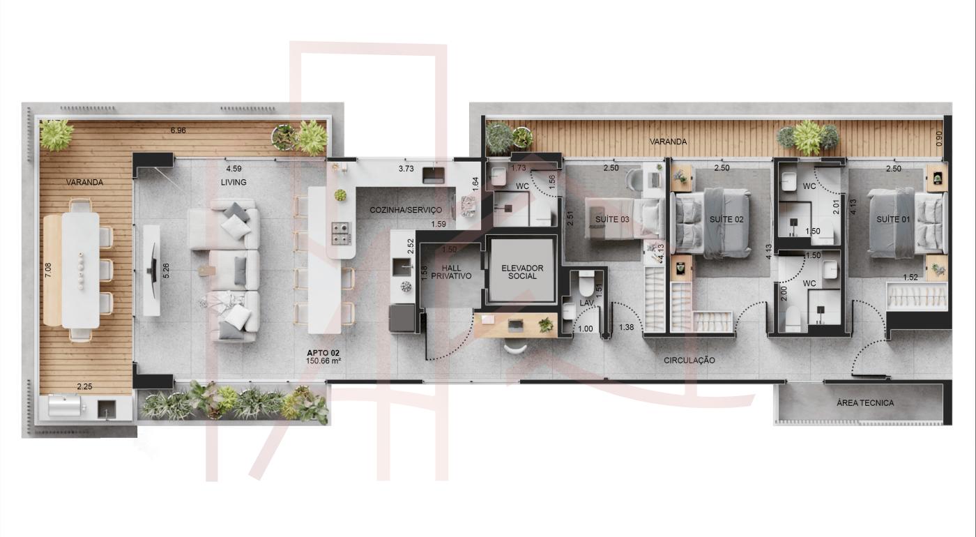Apartamento, 3 quartos, 150 m² - Foto 18