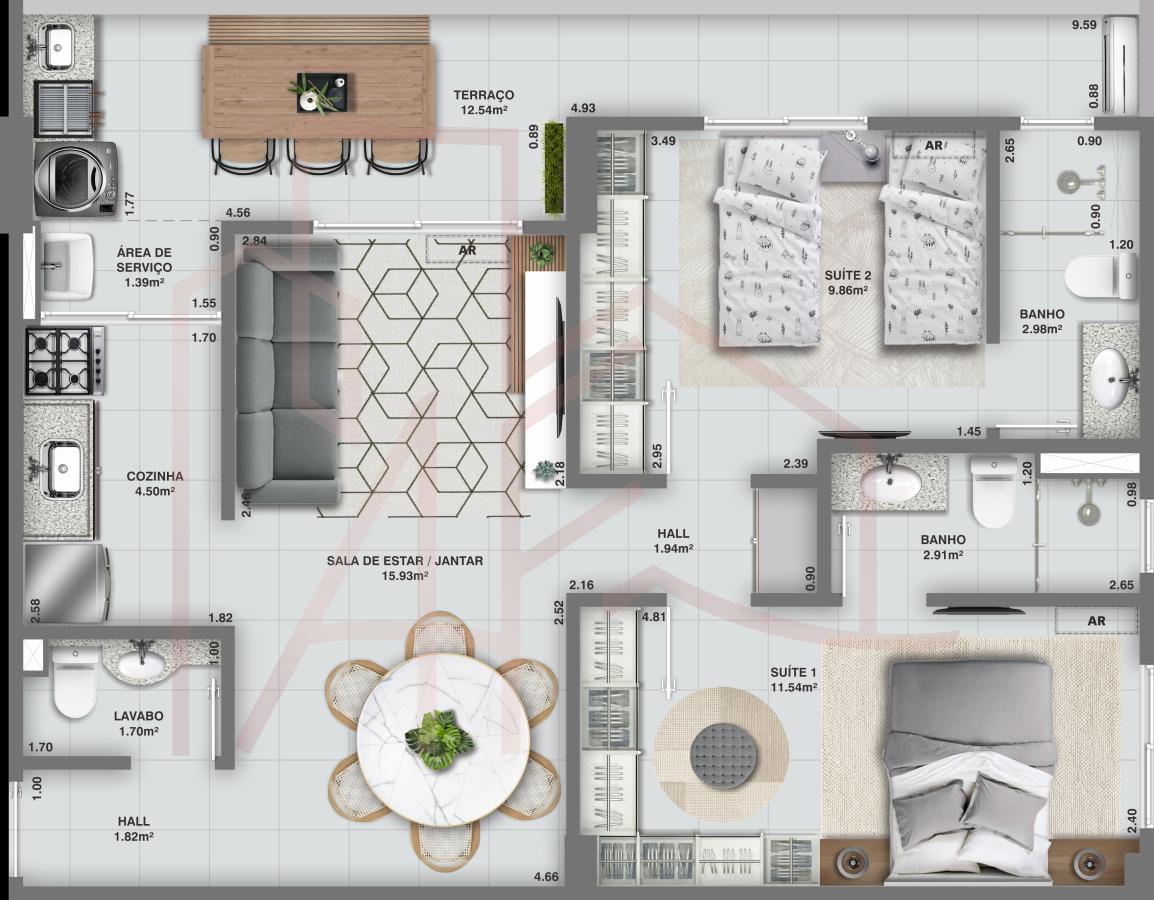 Apartamento, 2 quartos, 74 m² - Foto 31