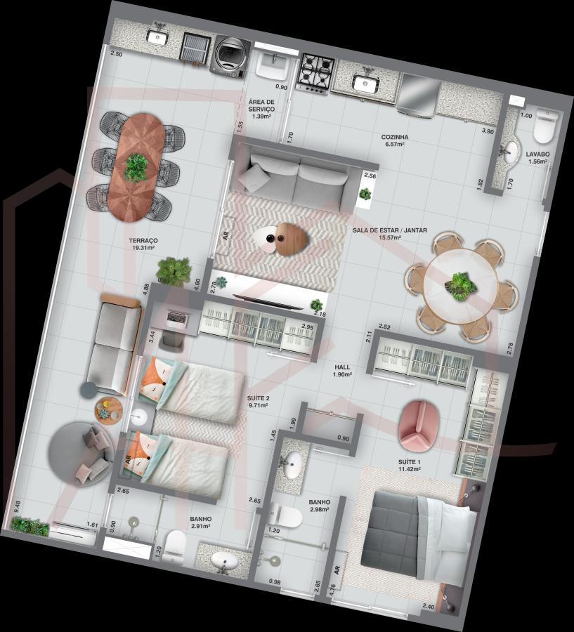 Apartamento, 2 quartos, 74 m² - Foto 35