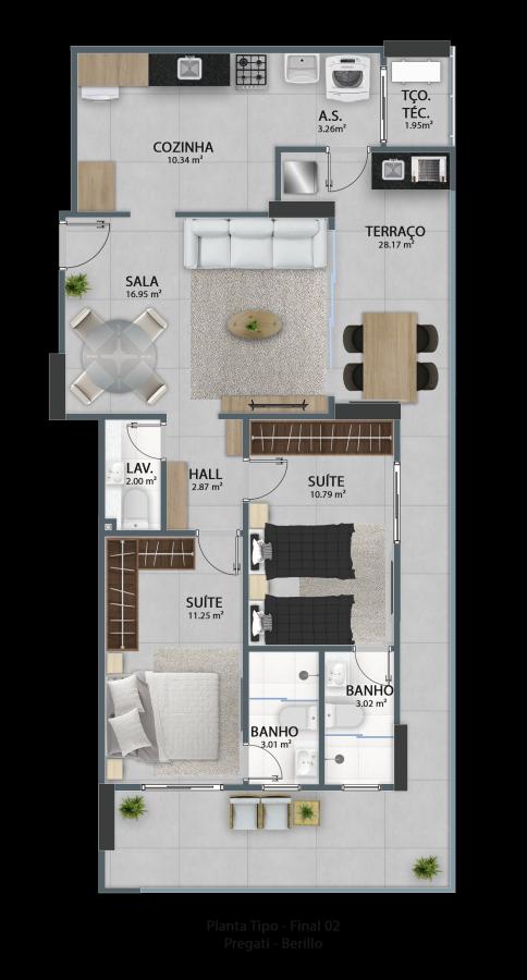 Apartamento, 2 quartos - Foto 36