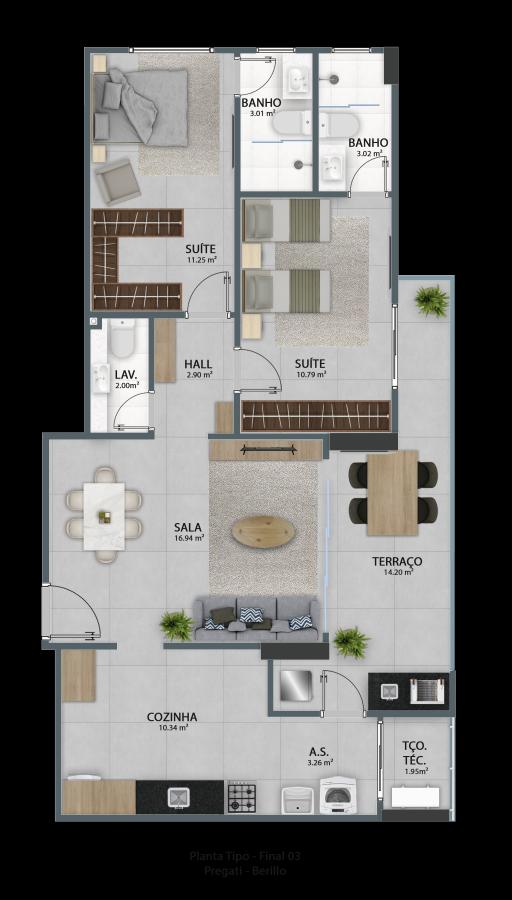 Apartamento, 2 quartos - Foto 37