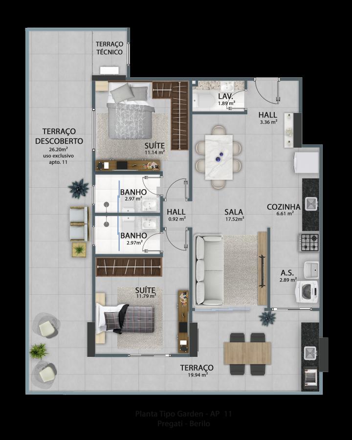 Apartamento, 2 quartos - Foto 39