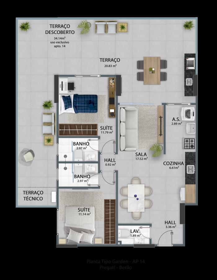 Apartamento, 2 quartos - Foto 42