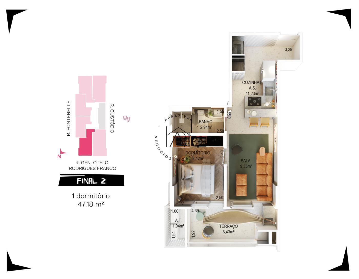 Apartamento, 1 quarto, 47 m² - Foto 25