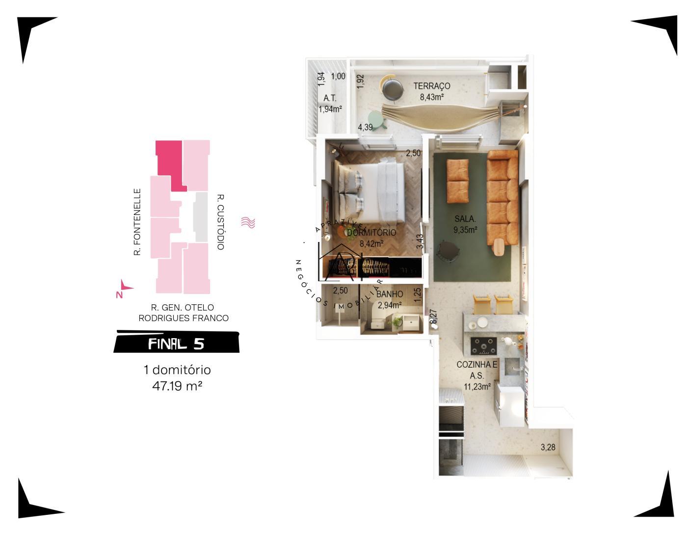 Apartamento, 1 quarto, 47 m² - Foto 28