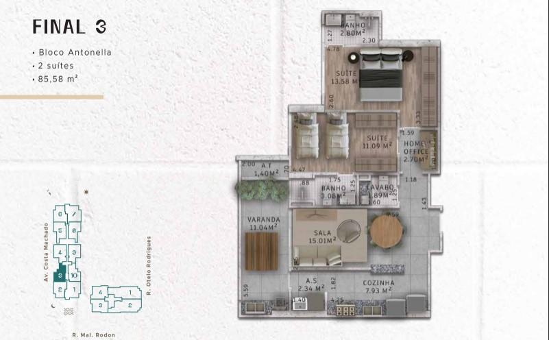 Apartamento, 2 quartos, 85 m² - Foto 28