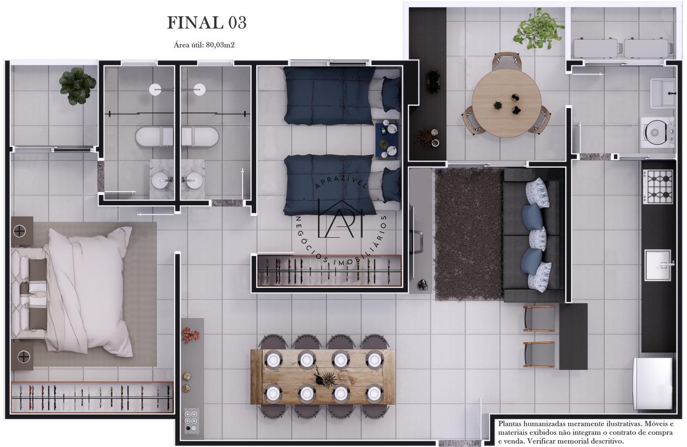 Apartamento, 2 quartos, 80 m² - Foto 10