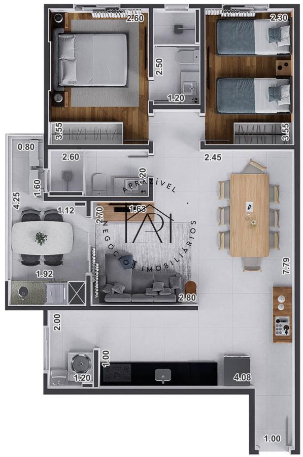 Apartamento, 2 quartos, 73 m² - Foto 42