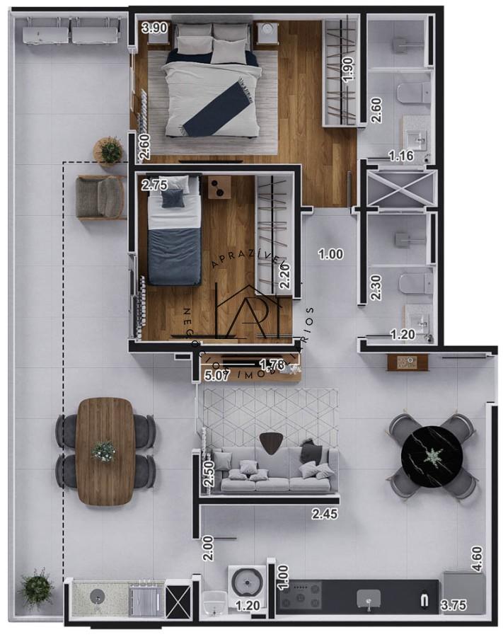 Apartamento, 2 quartos, 73 m² - Foto 47
