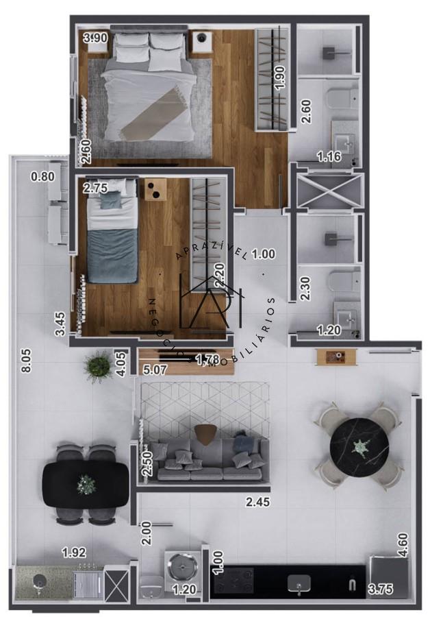 Apartamento, 2 quartos, 73 m² - Foto 45