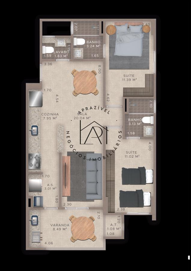 Apartamento, 2 quartos, 82 m² - Foto 19