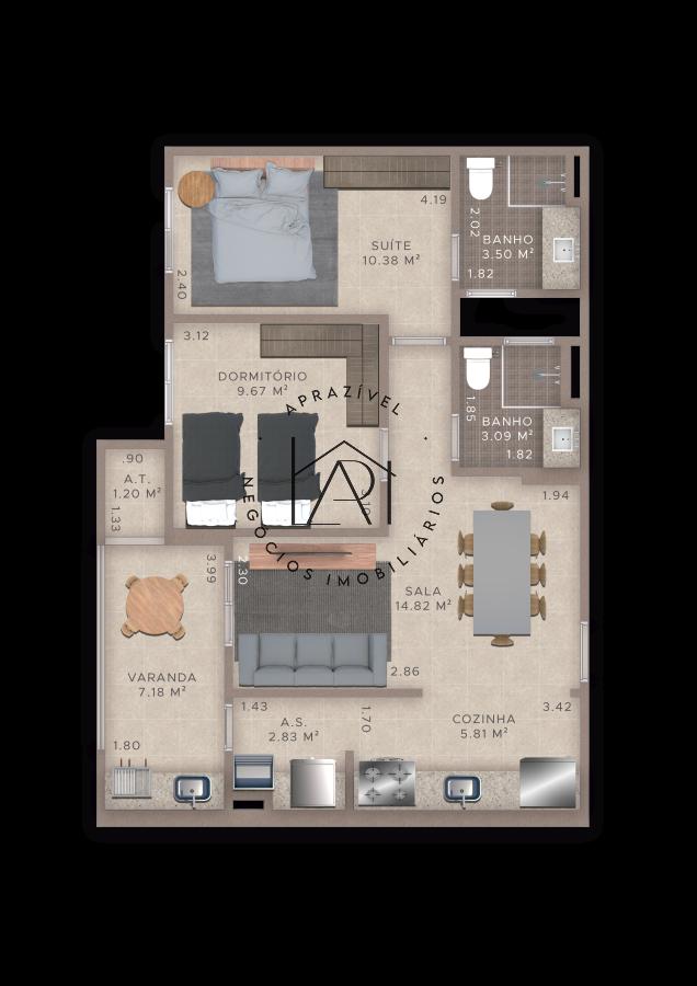 Apartamento, 2 quartos, 82 m² - Foto 21