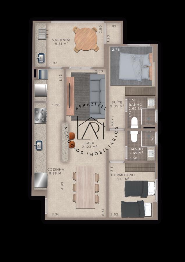 Apartamento, 2 quartos, 82 m² - Foto 23