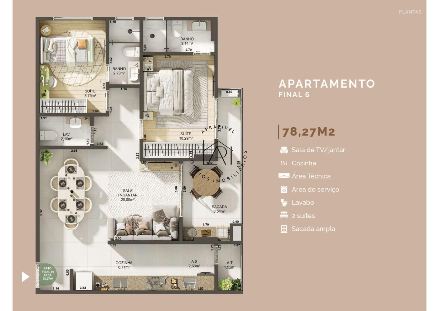 Apartamento, 2 quartos, 80 m² - Foto 28