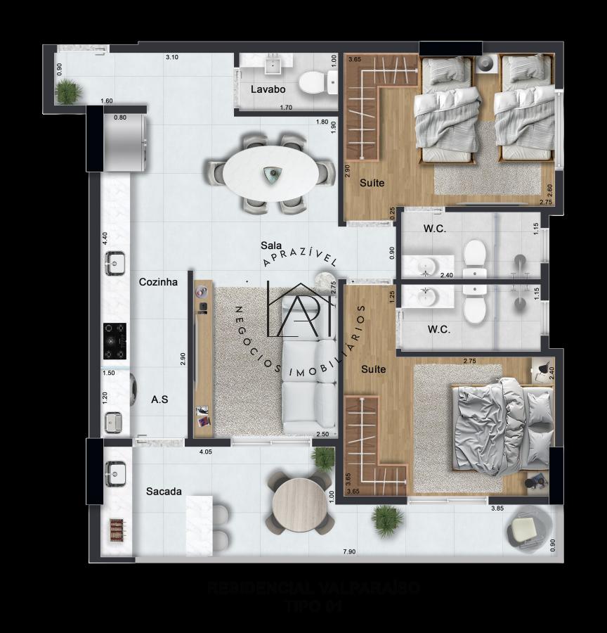 Apartamento, 2 quartos - Foto 13