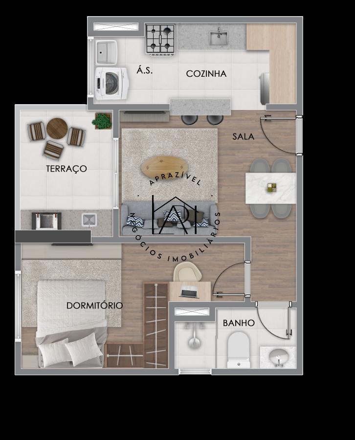 Apartamento, 1 quarto, 38 m² - Foto 16