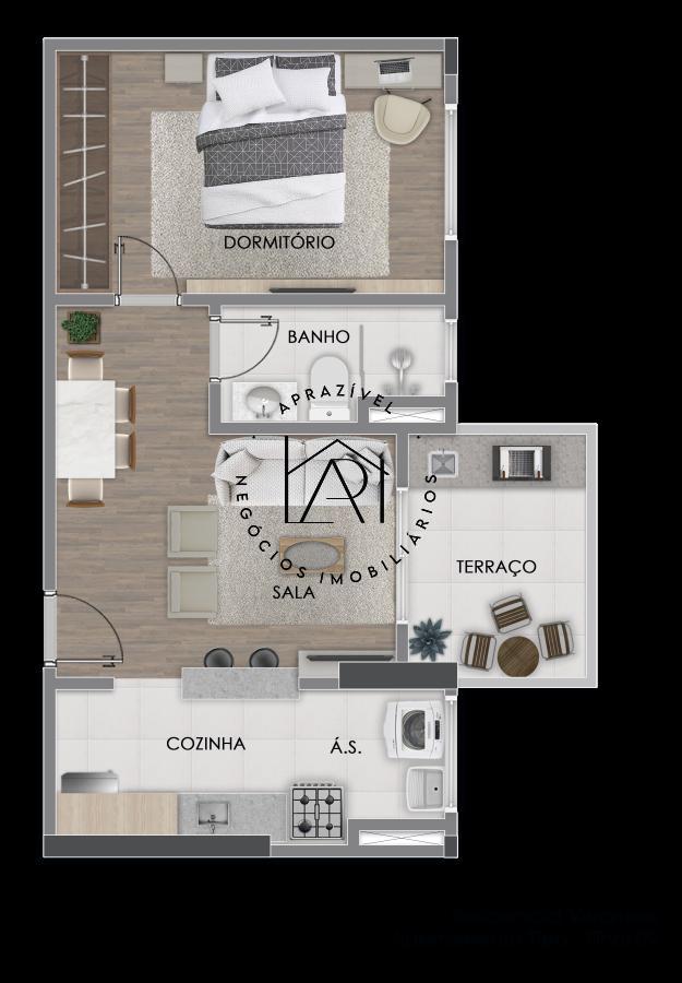 Apartamento, 1 quarto, 38 m² - Foto 20